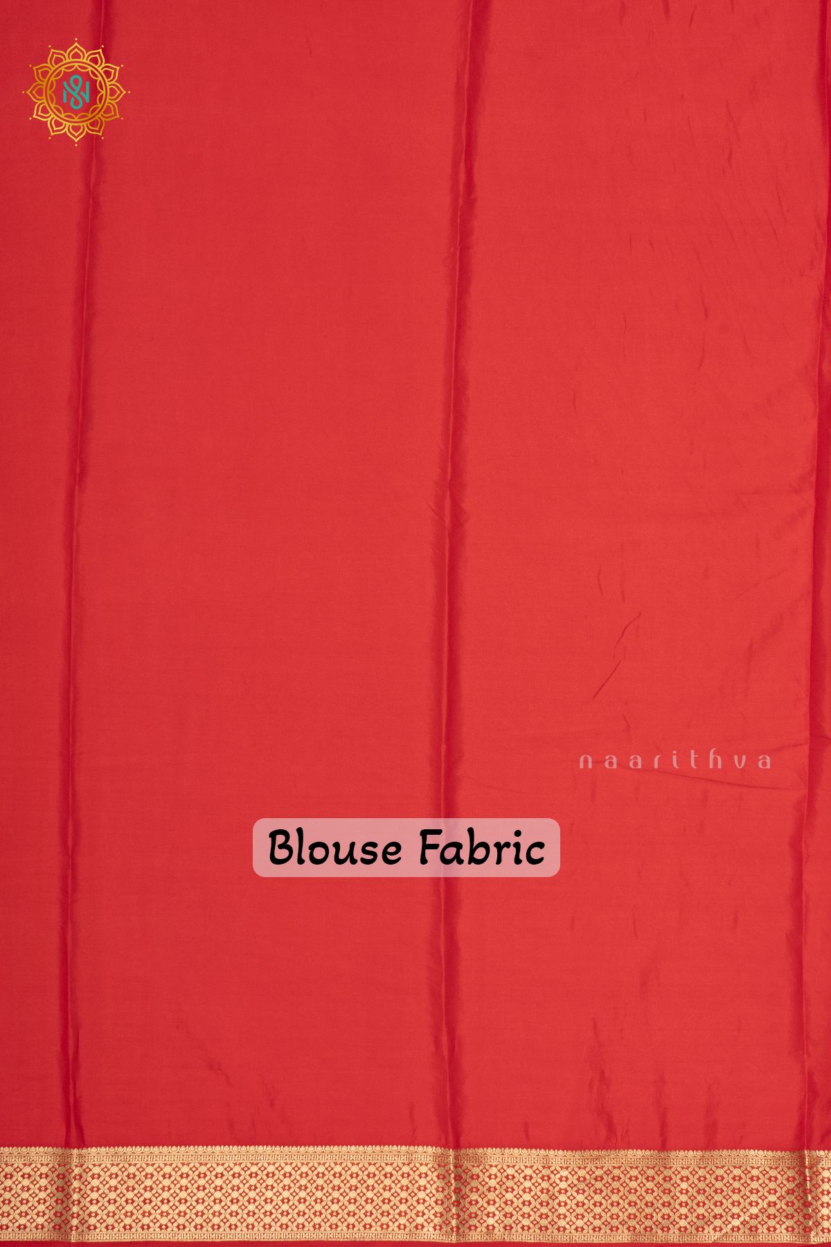 RED - SEMI MYSORE CREPE SILK