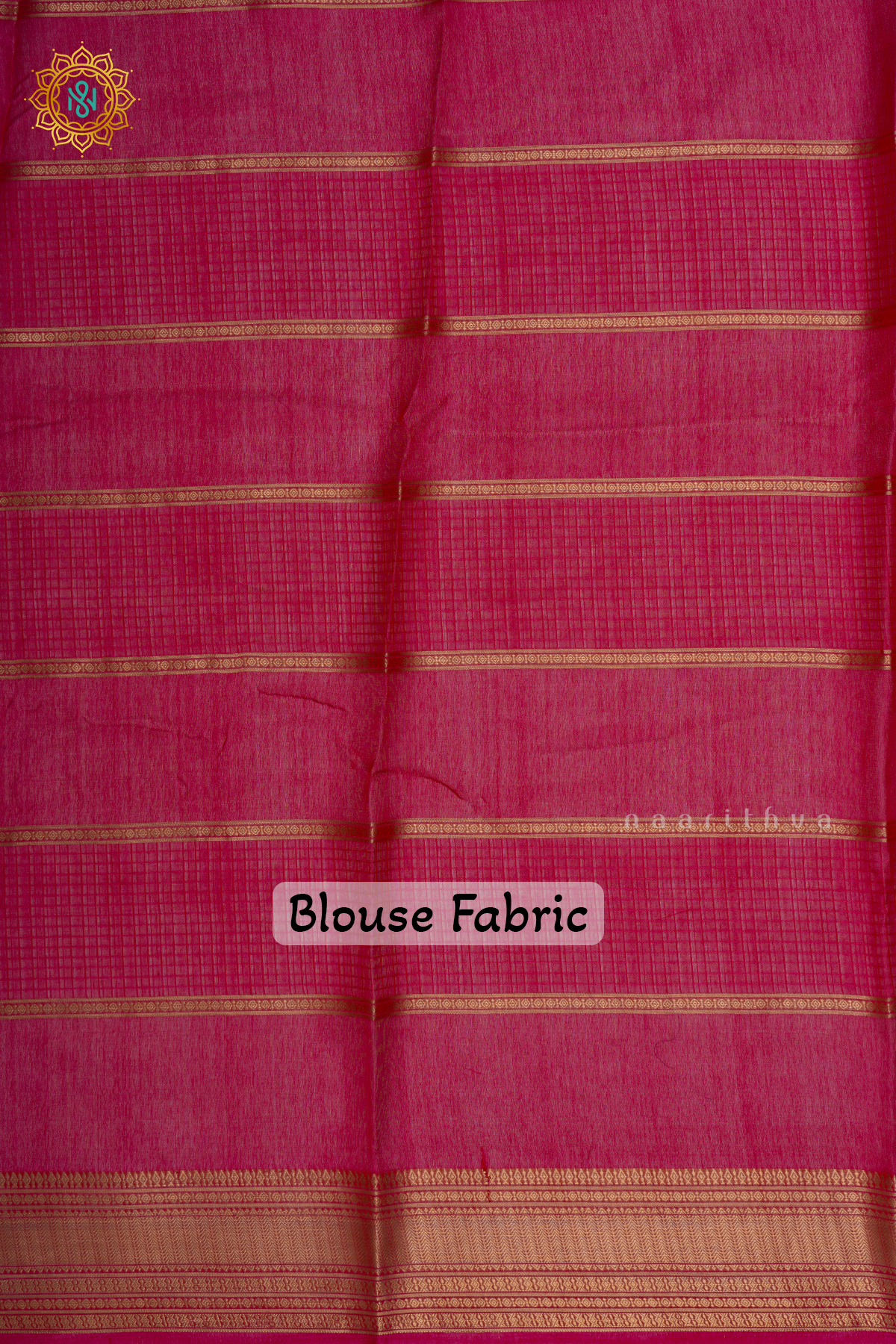 Pink - Semi Georgette Saree Allover Printed Buttas And Zari Border