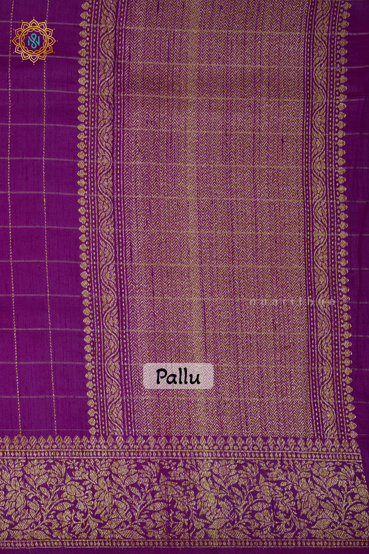 MAGENTA WITH RANI PINK - PURE BANARASI RAW SILK
