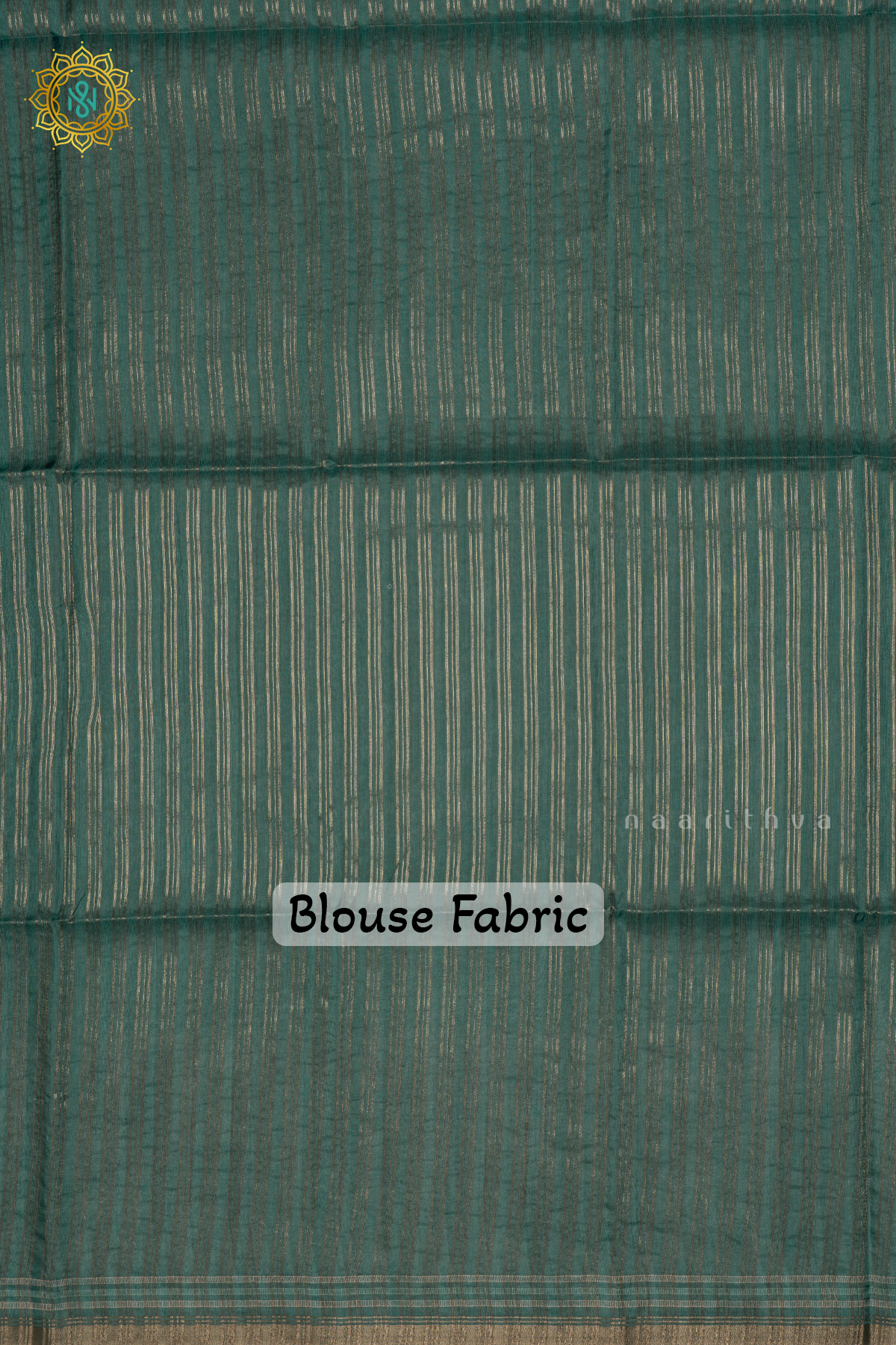 Aqua Green Semi Tussar Silk Saree With Printed Body And Printed Border