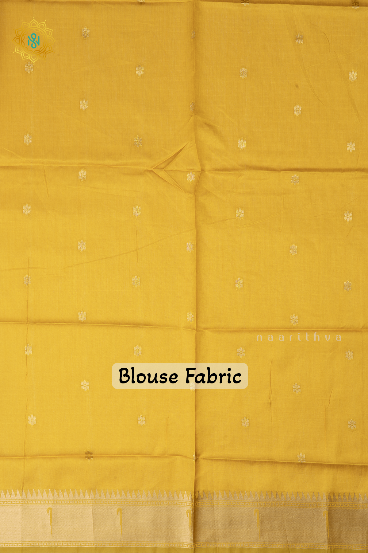 Yellow Semi Tussar Silk Saree Zari Buttas On The Body With Paithani Border & Pallu
