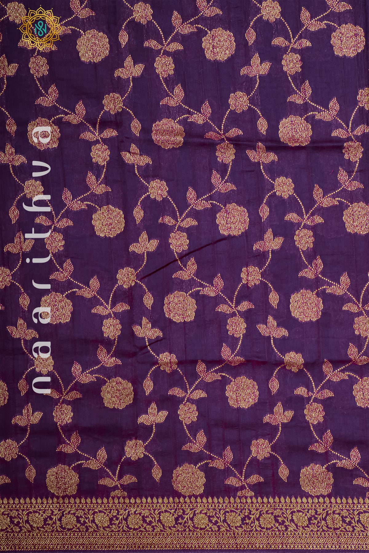 PURPLE - SEMI RAW SILK