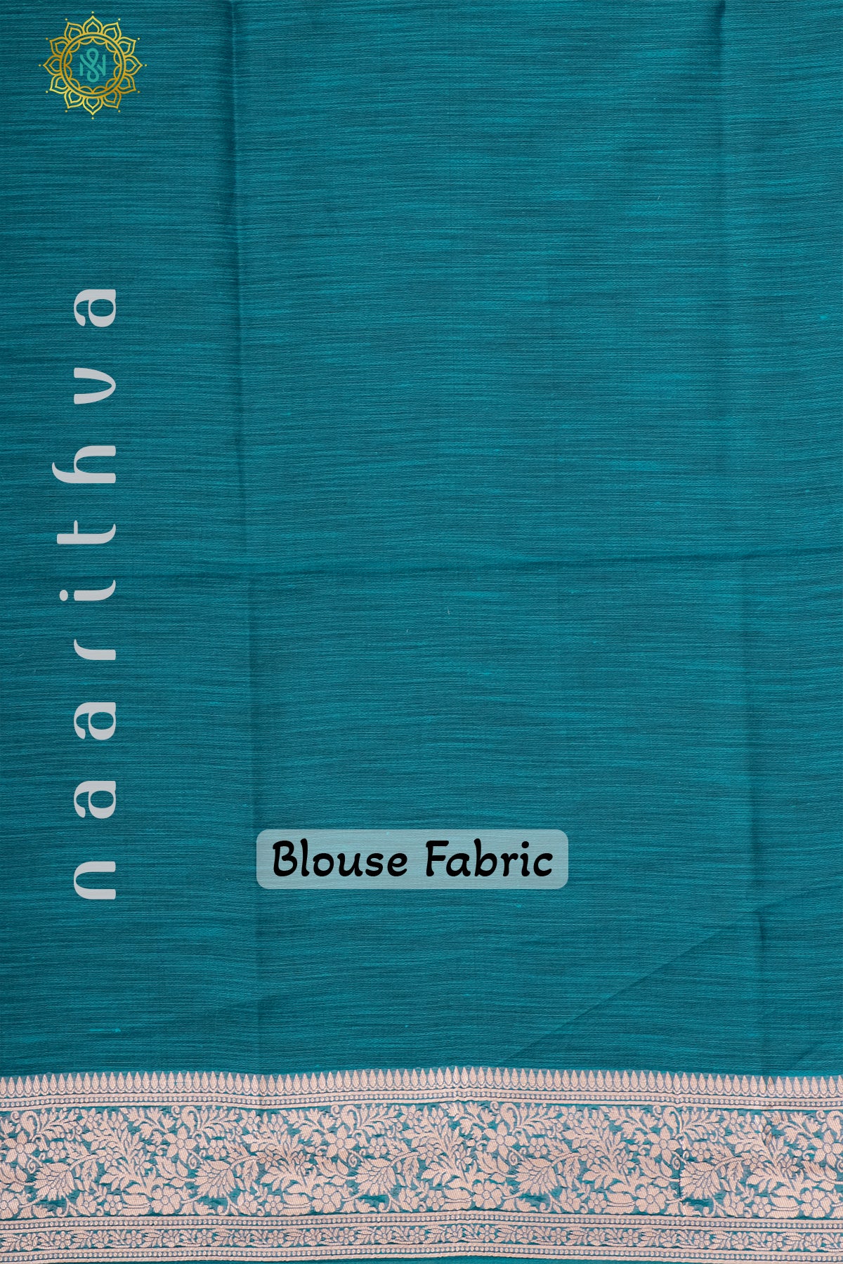 TEAL BLUE - SEMI RAW SILK