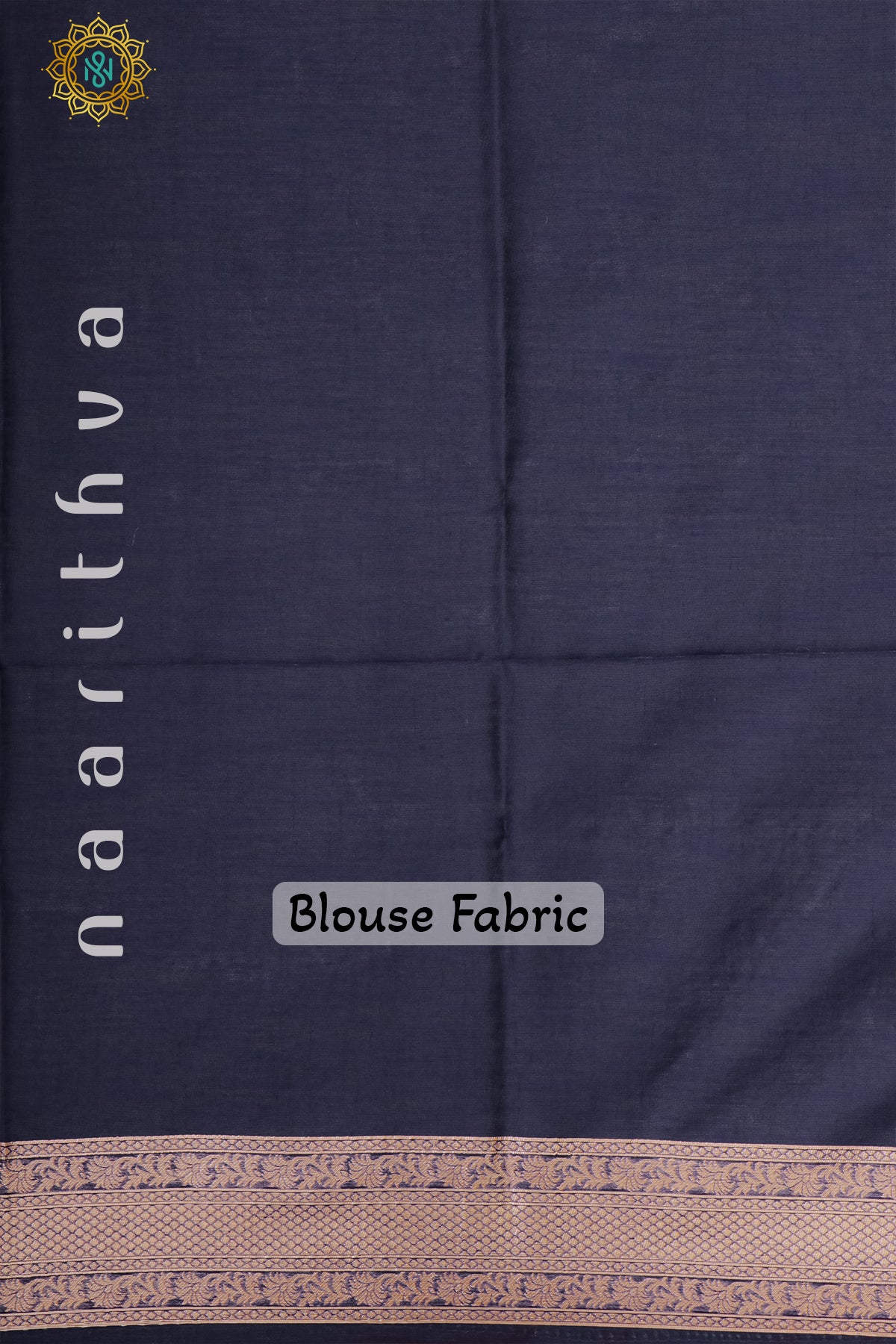 NAVY BLUE - SEMI RAW SILK