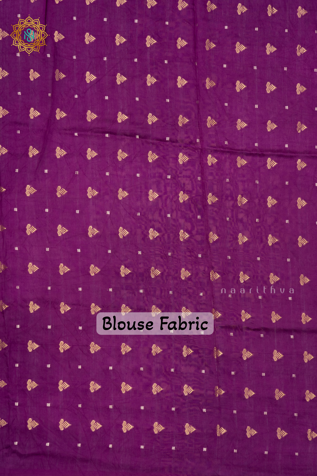 PURPLE WITH OFF WHITE - SEMI CREPE SILK