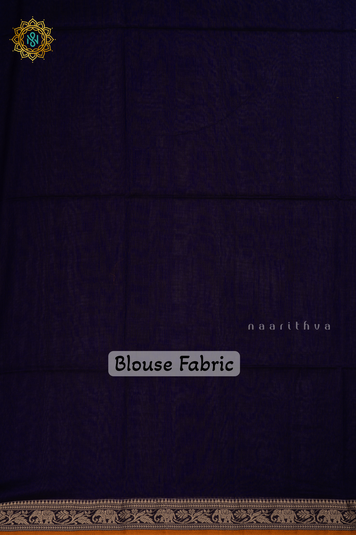 Blue Mul Cotton Saree  with Plain Body and Thread Woven Border