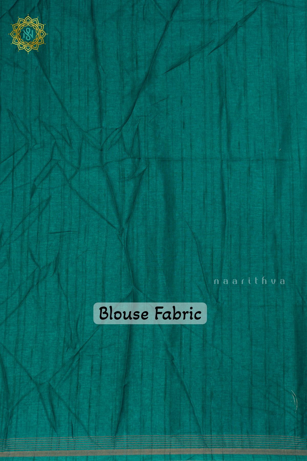 Aqua Blue - Semi Tussar Silk Saree Allover Printed Buttas on the body with Zari Border