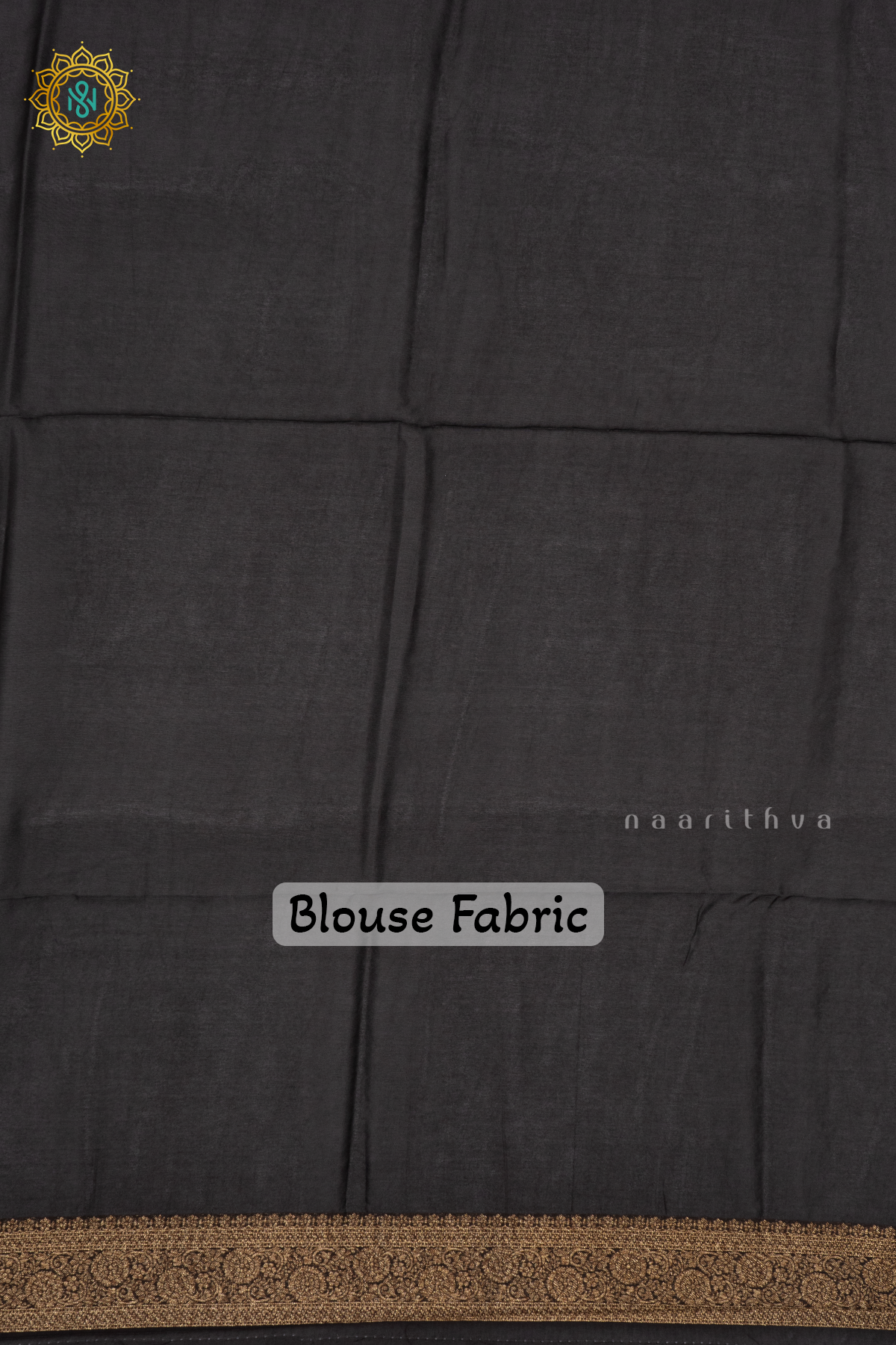 BLACK - SEMI TUSSAR SILK