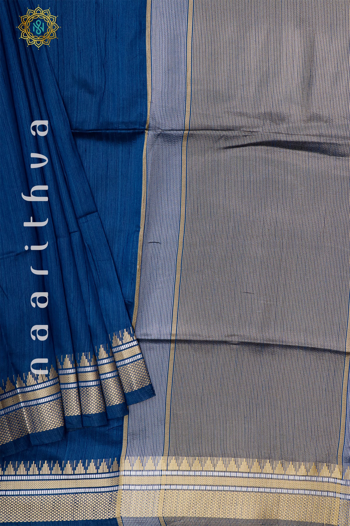 BLUE - RAW SILK