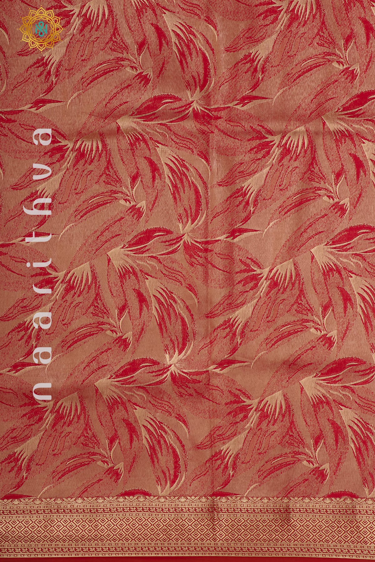 RED - SEMI TISSUE SILK