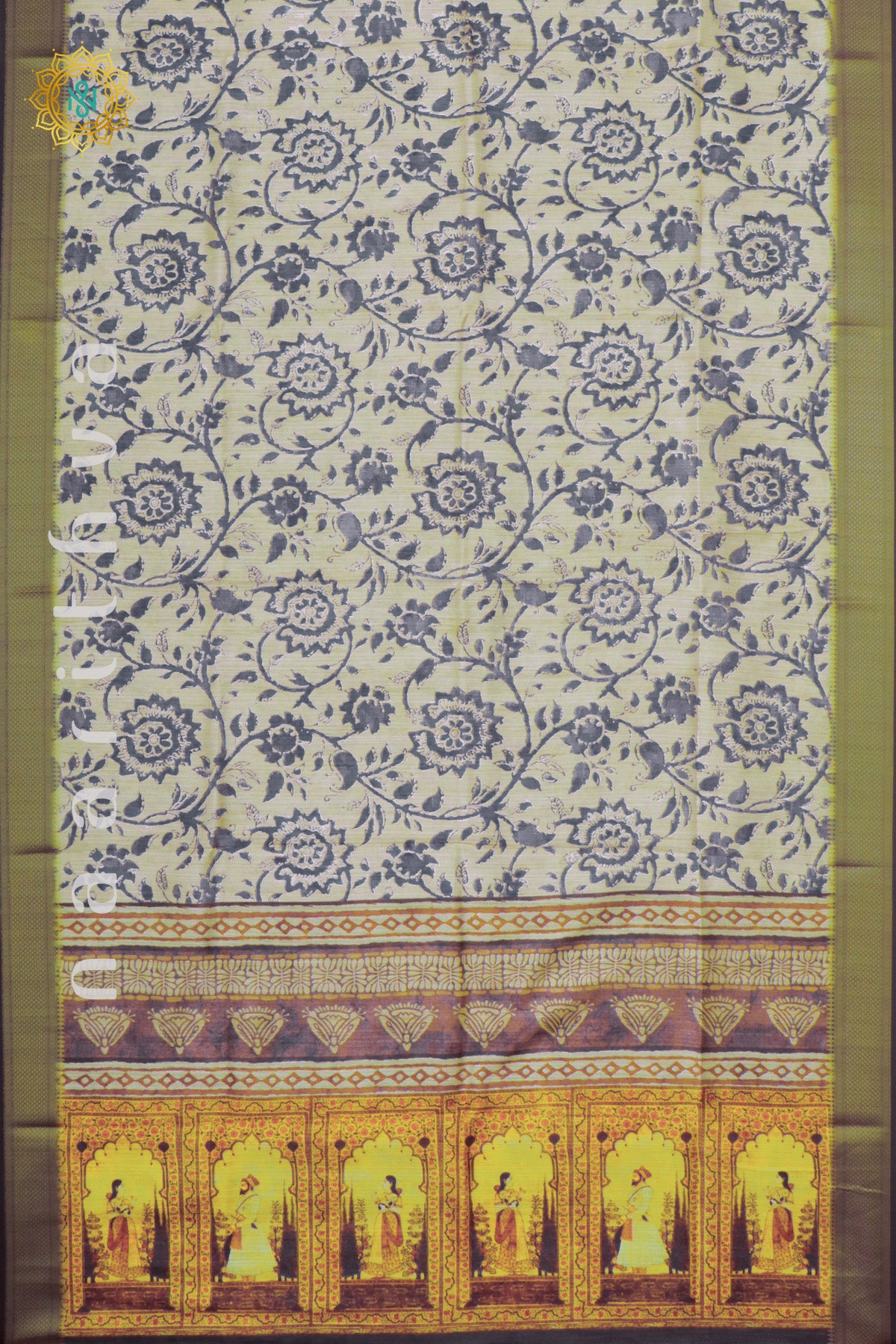OFF WHITE WITH GREY - KOTHA TUSSAR
