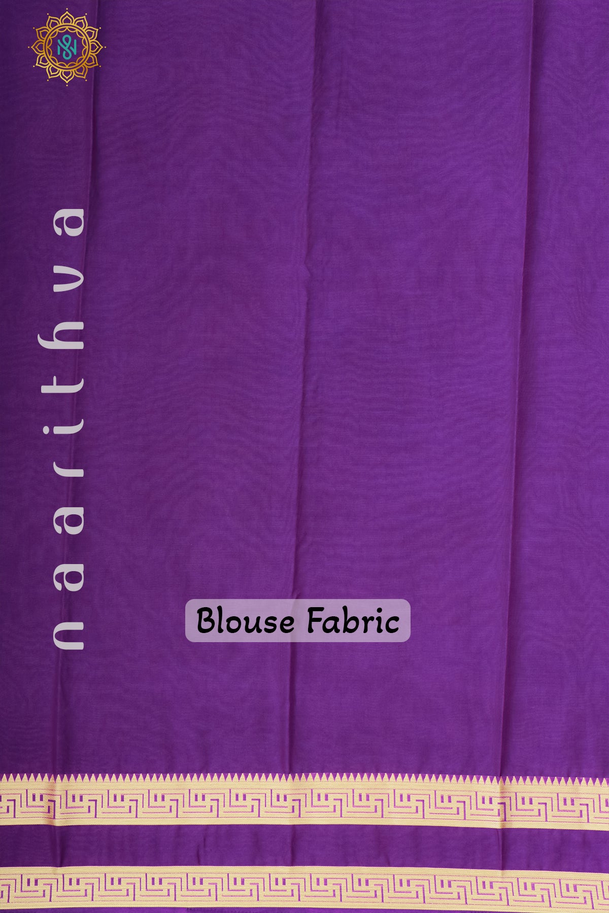 ORANGE WITH PURPLE - SEMI MYSORE CREPE SILK