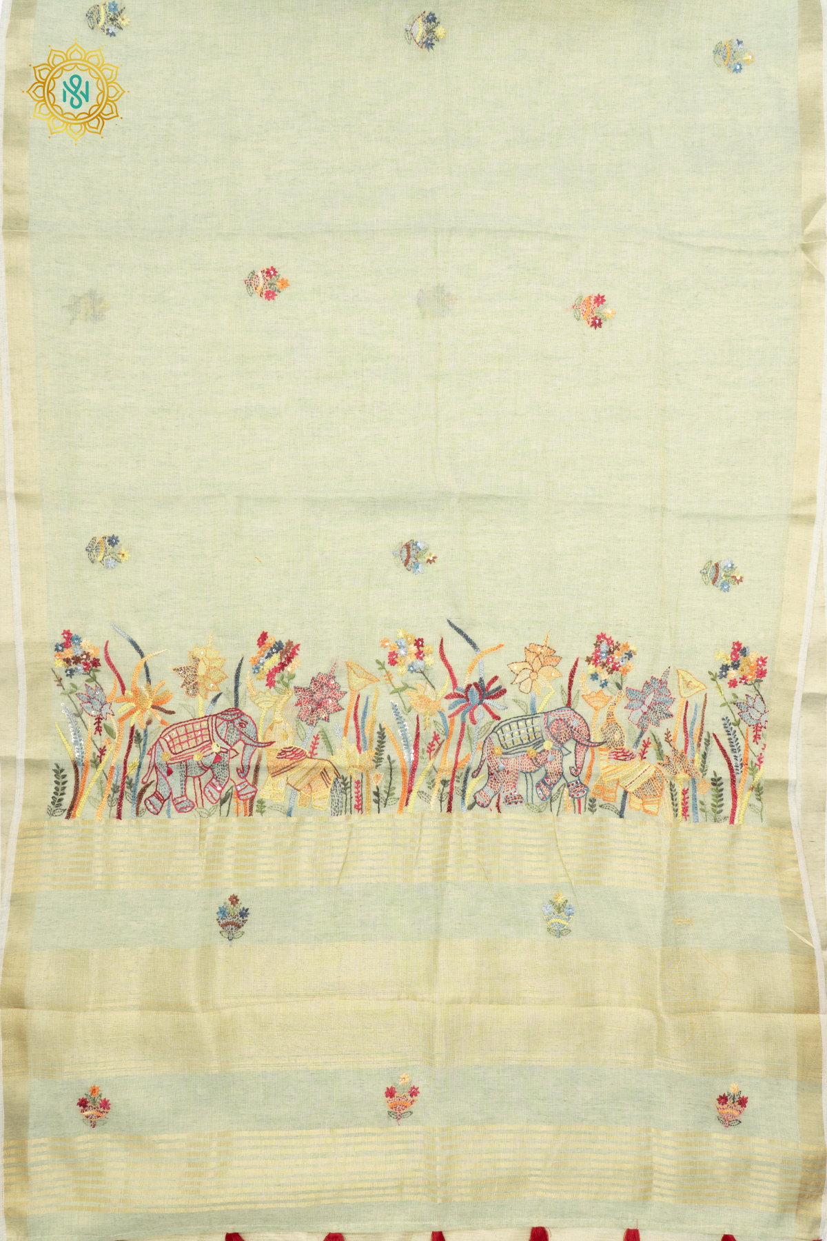 GREEN - LINEN TISSUE