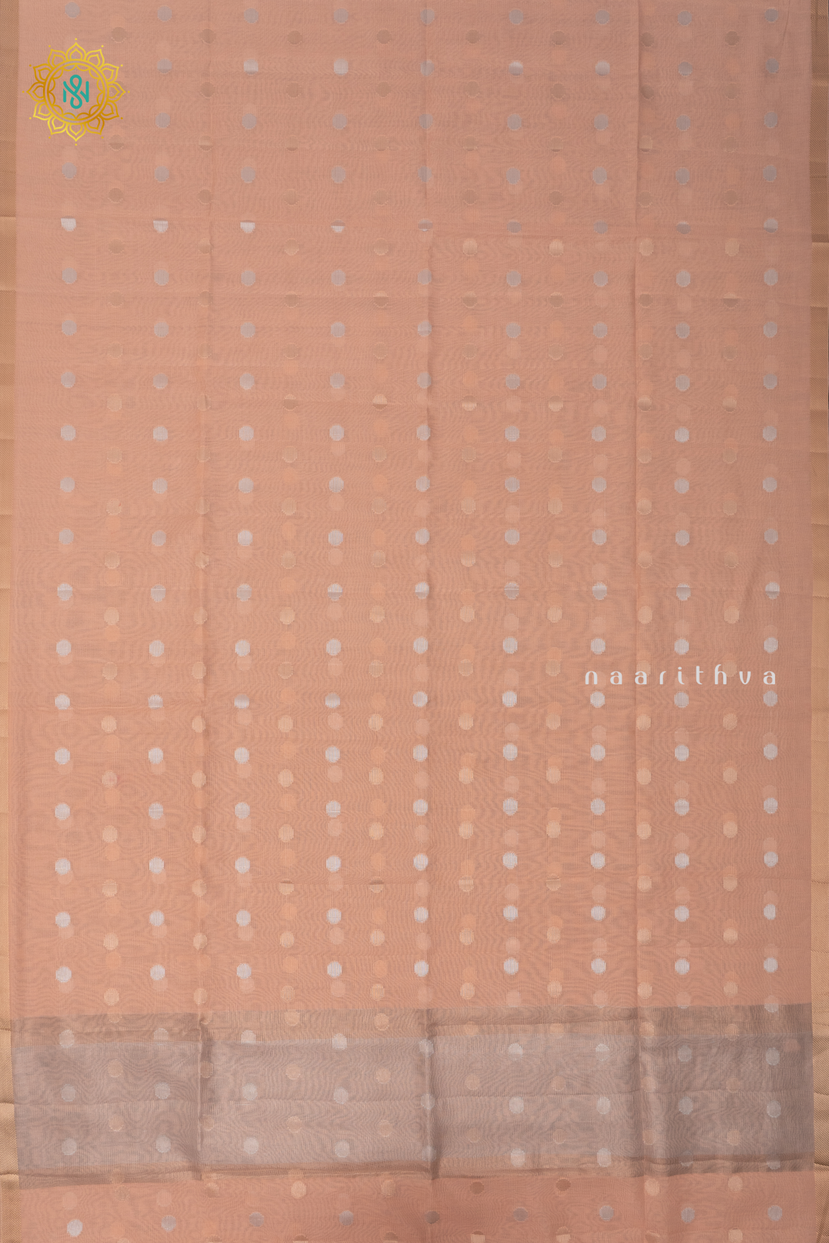 PEACHISH ORANGE - SILK COTTON
