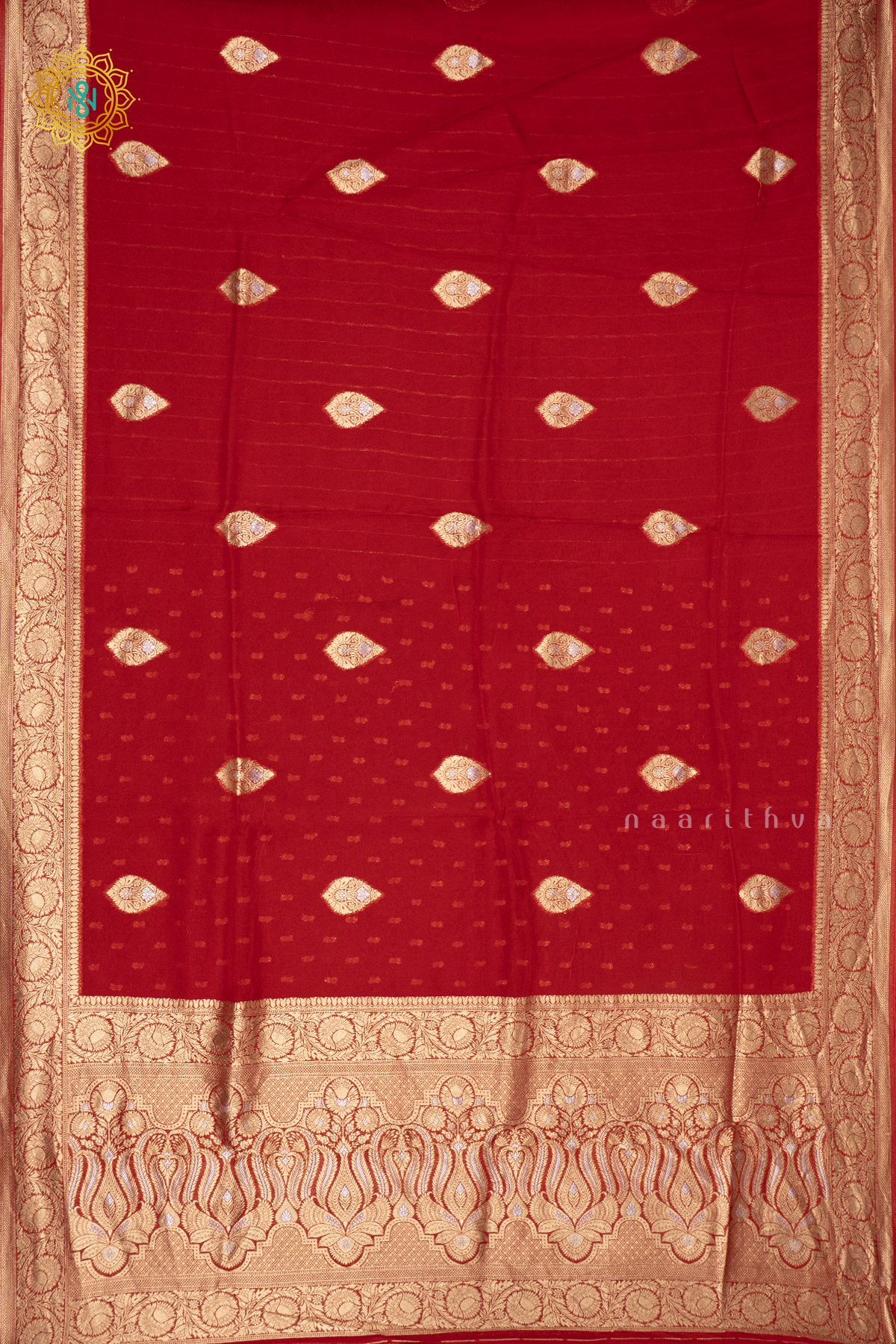 RED - SATIN ORGANZA