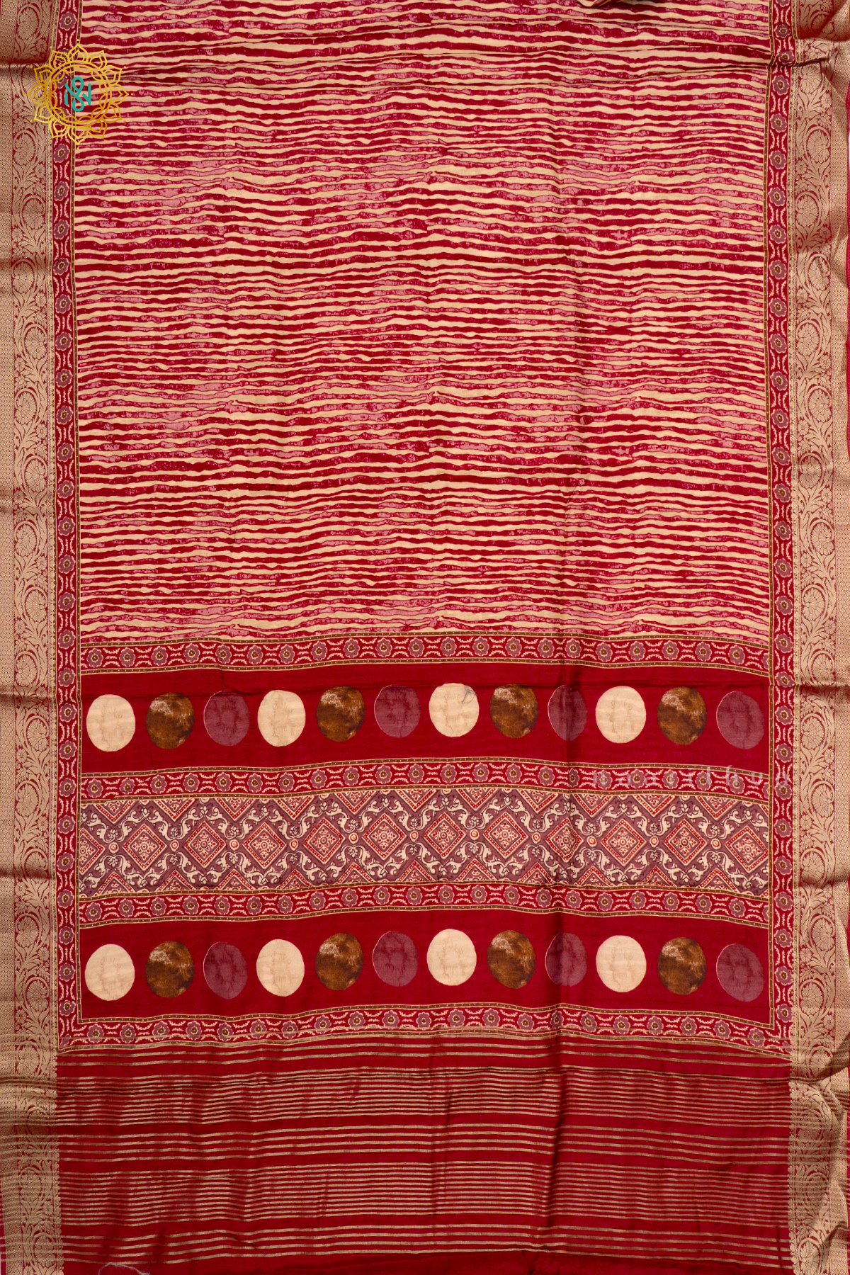 RED - SEMI CREPE SILK