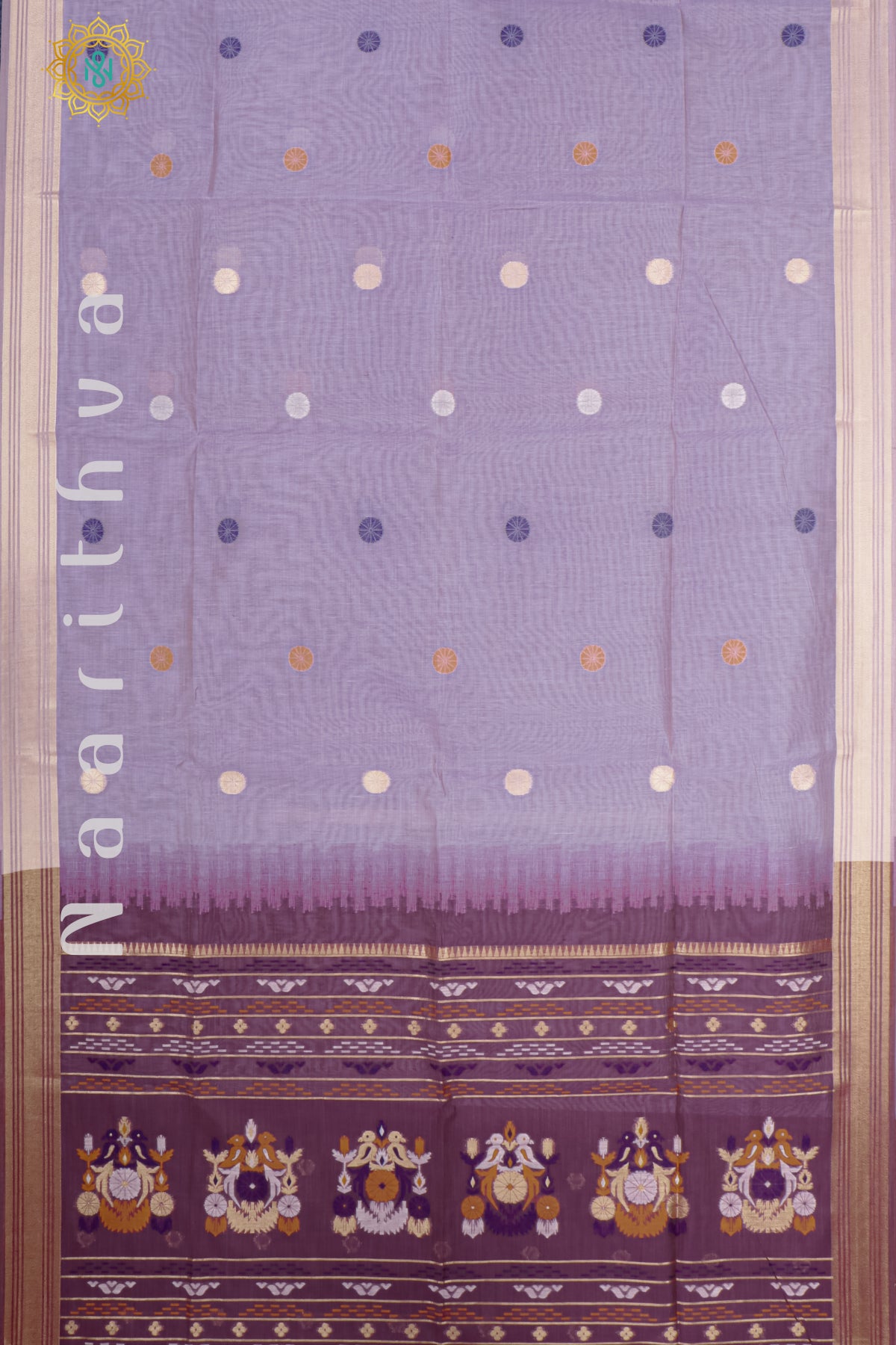 LAVENDER WITH PURPLE - MOONGA COTTON