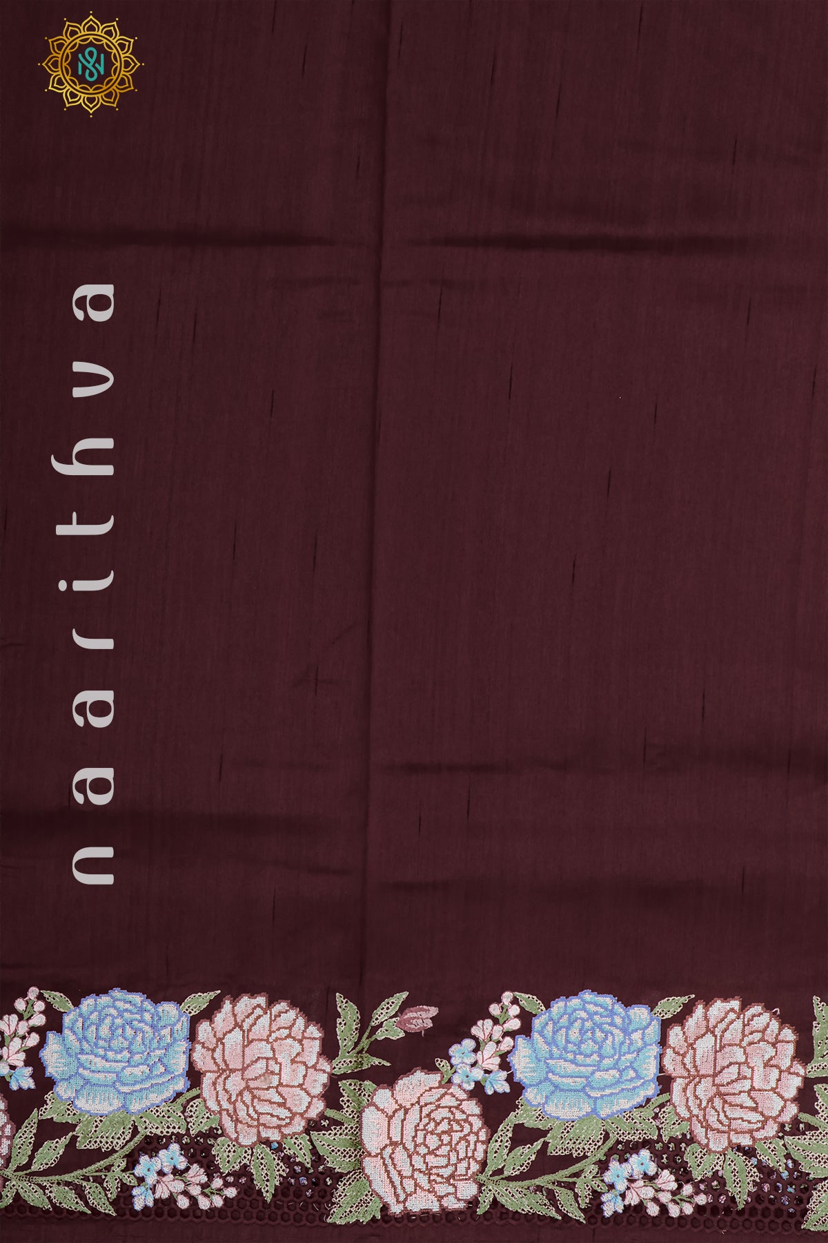 MAROON - TUSSAR SILK