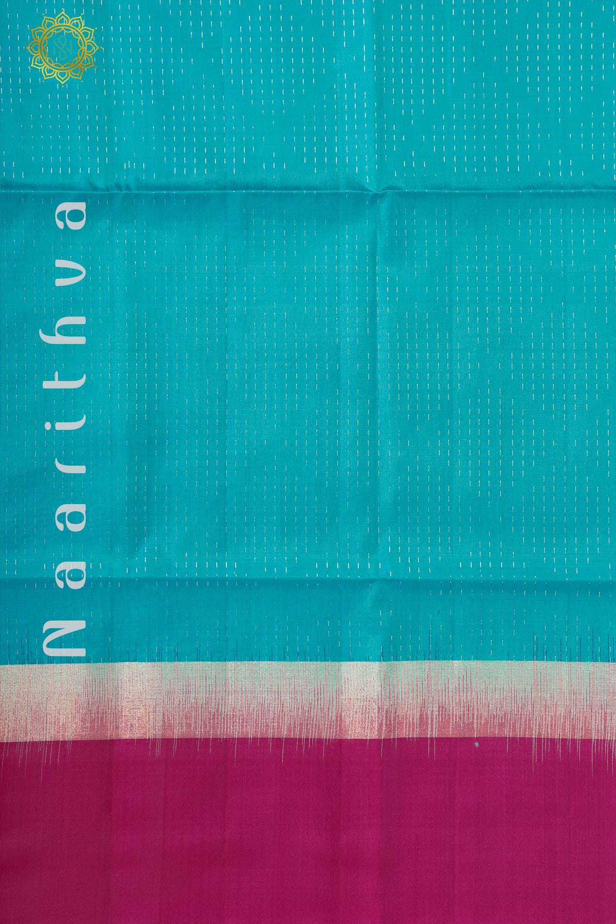 BLUE WITH PINK - PURE KANJIVARAM SOFT SILK