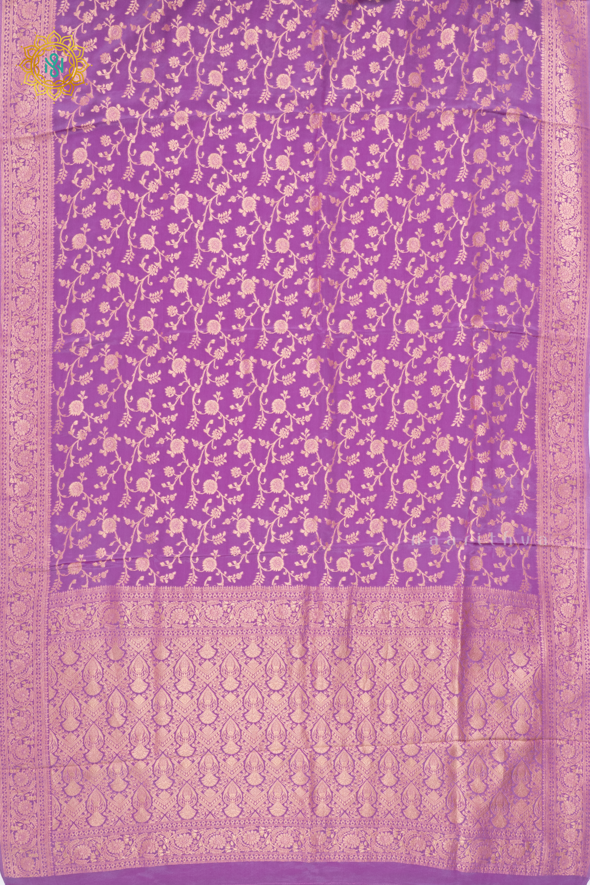 LAVENDER - SEMI BANARASI CREPE