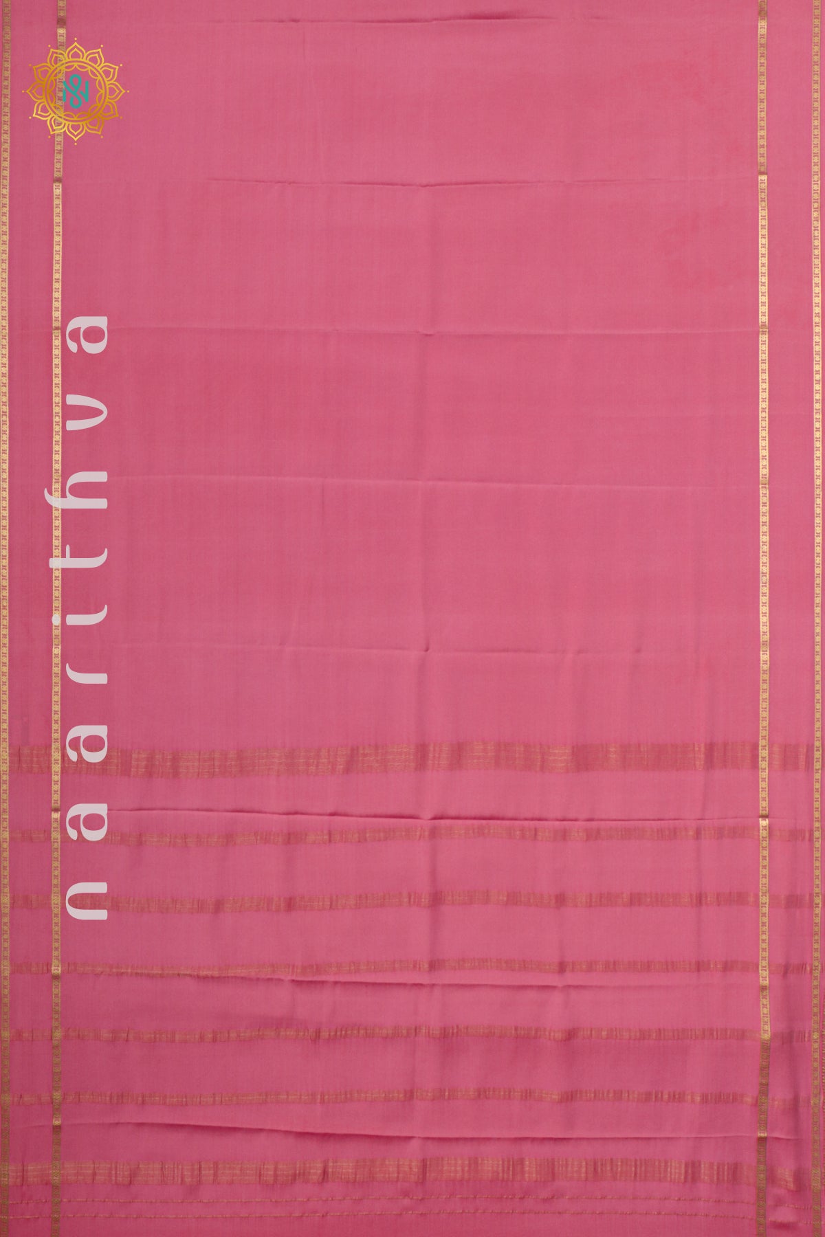 PEACHISH PINK - PURE MYSORE CREPE SILK