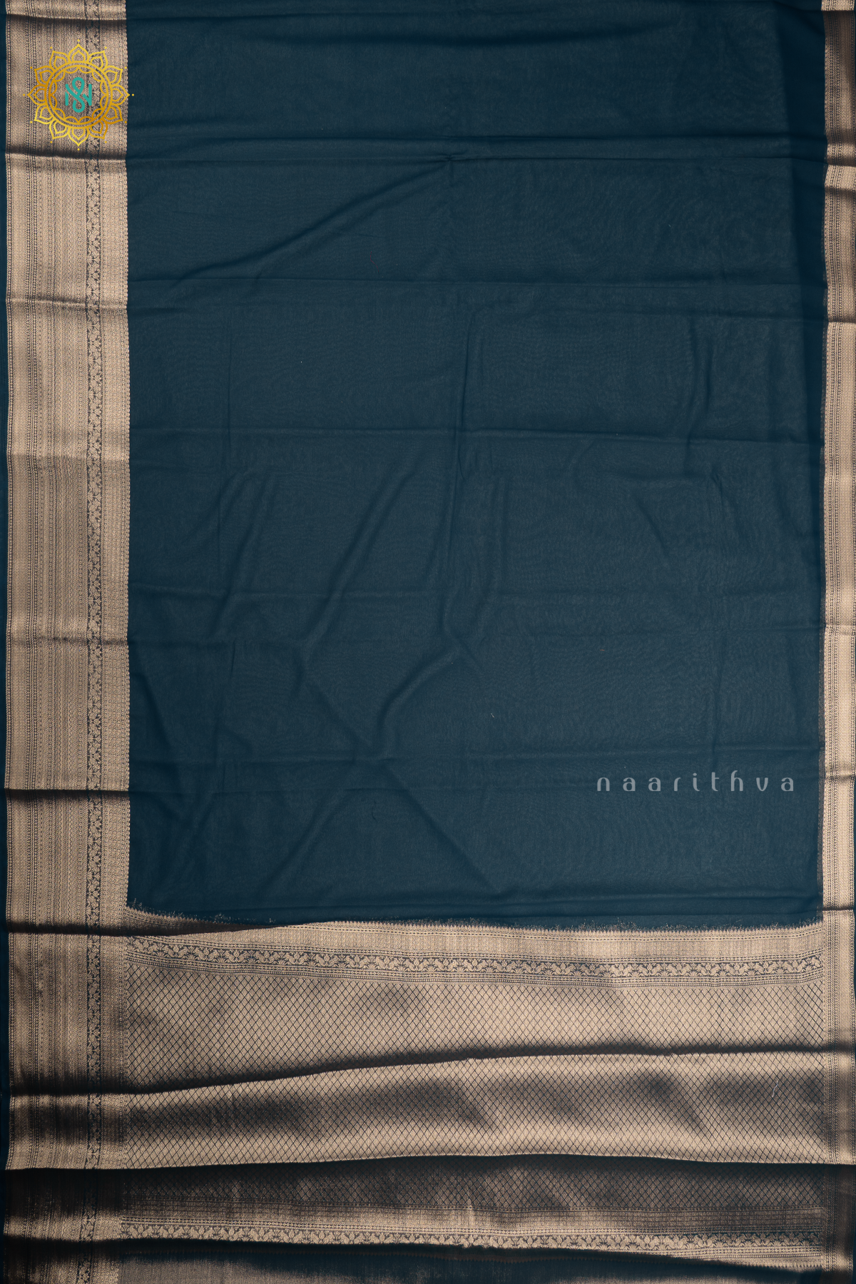 PEACOCK BLUE - SEMI GEORGETTE