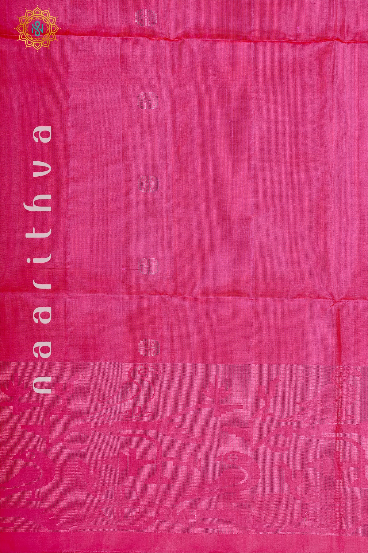 PINK WITH GREEN - PURE KANJIVARAM SOFT SILK