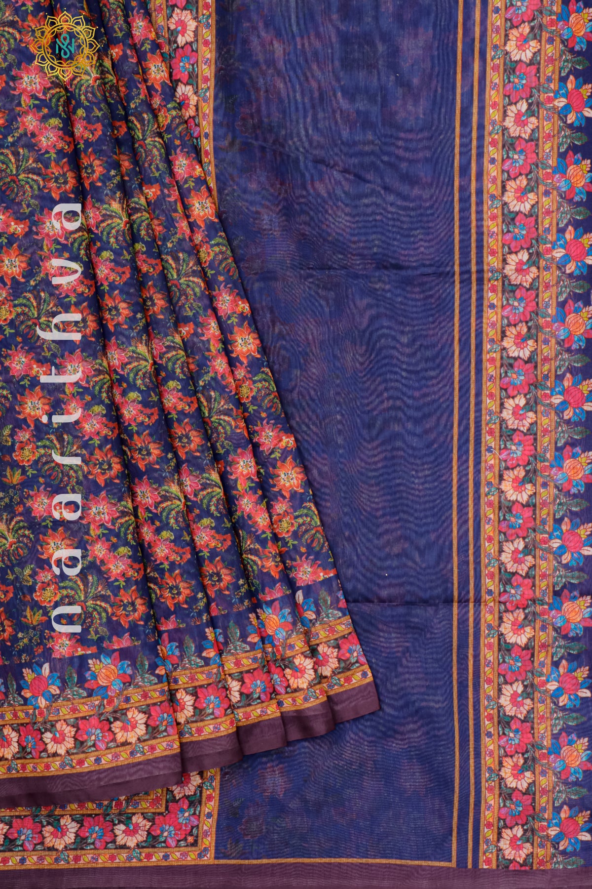 BLUE - CHANDERI SILK COTTON