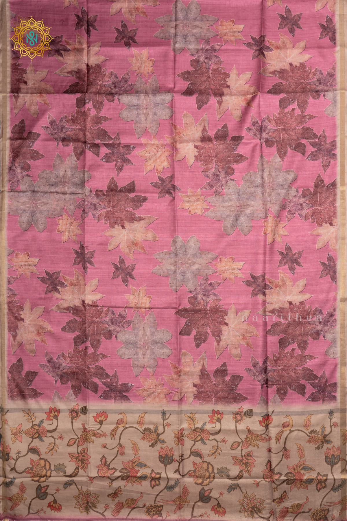 PINKISH LAVENDER - SEMI KOTHA CREPE