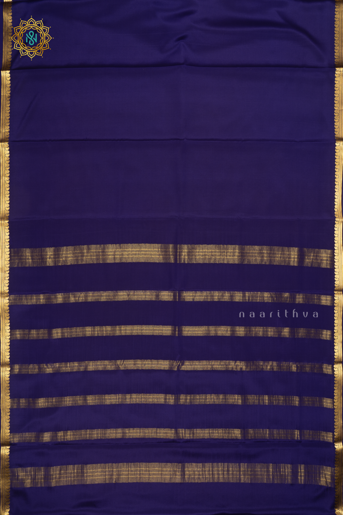 BLUE - PURE MYSORE CREPE SILK