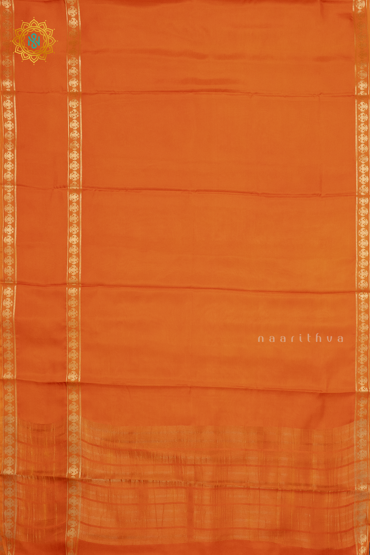 ORANGE - SEMI MYSORE CRPE SILK