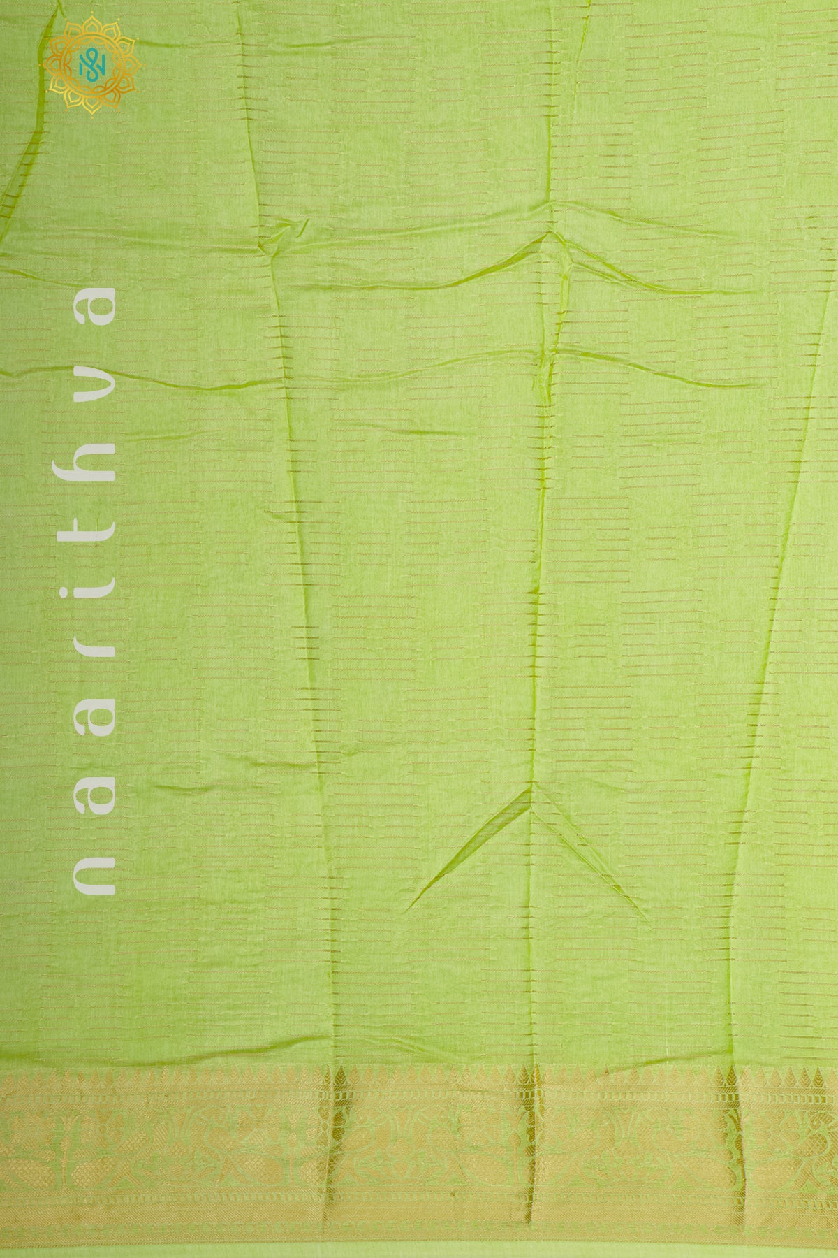 LIGHT GREEN WITH BOTTLE GREEN - DOLA SILK