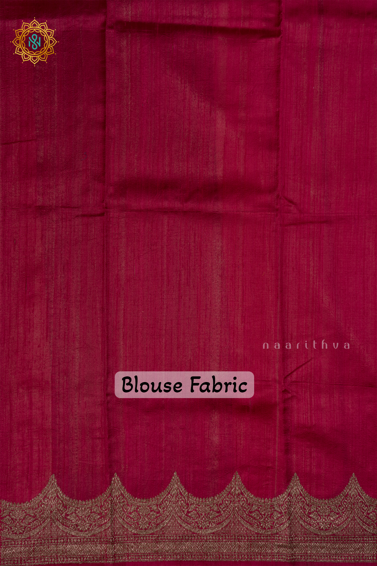 OFF WHITE - PURE BANARASI RAW SILK SAREE WITH ALLOVER  ZARI STRIPES AND SCALLOP BORDER