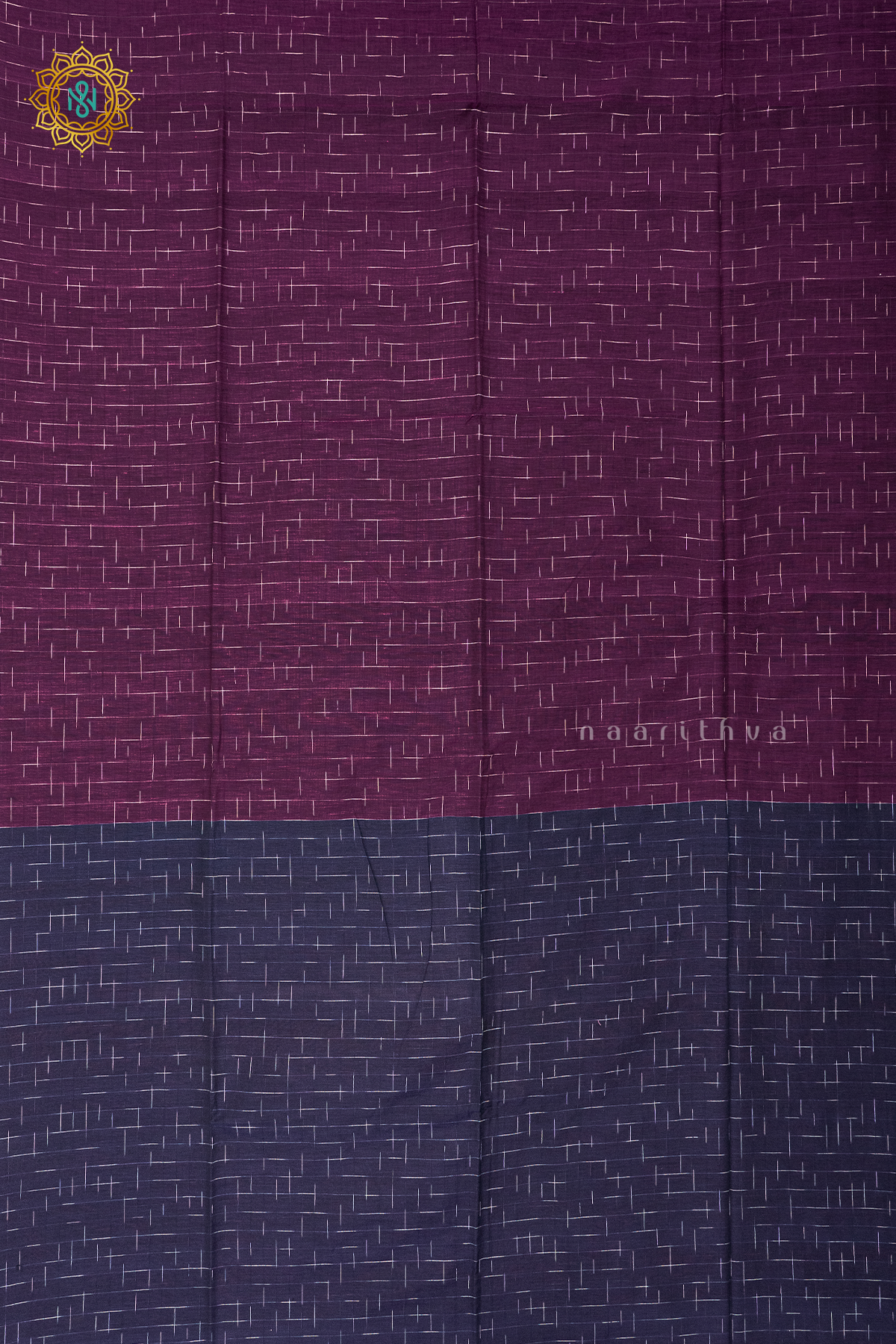 WINE WITH NAVY BLUE - MUL COTTON