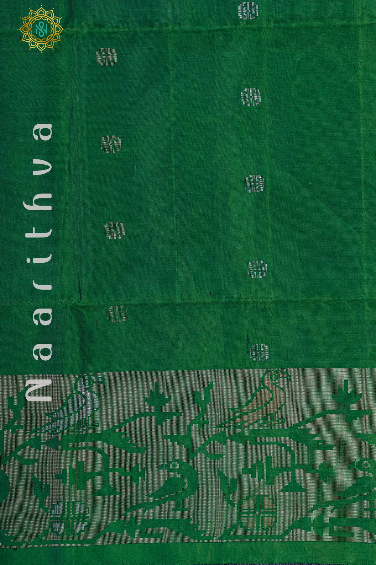 GREEN WITH PINK - PURE KANJIVARAM SOFT SILK