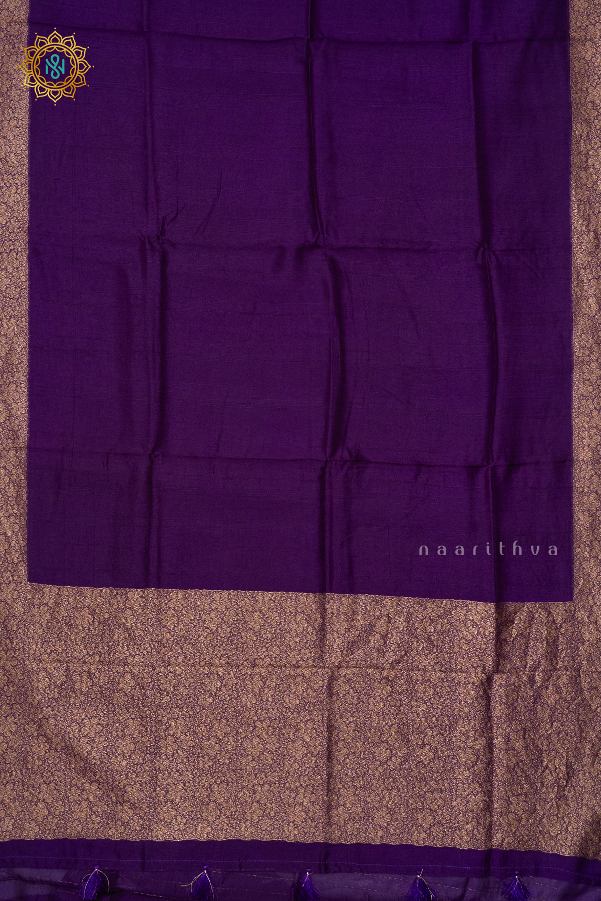 PURPLE -SEMI TUSSAR SILK