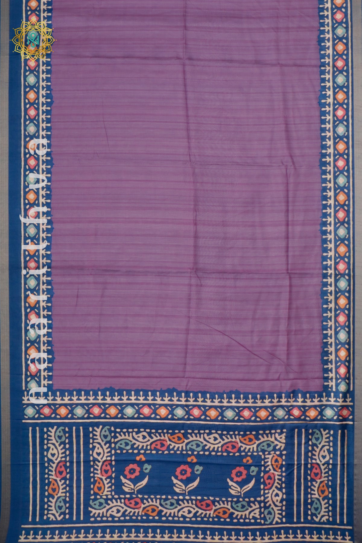 LAVENDER WITH BLUE - DOLA SILK