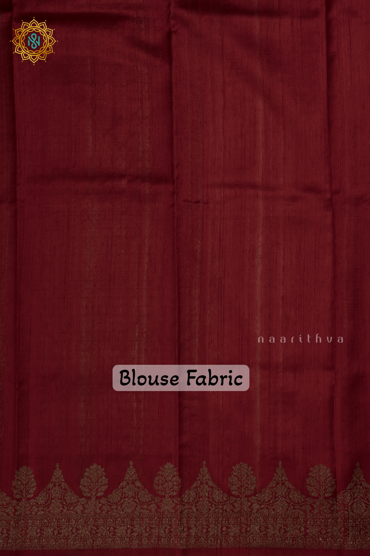Off White with Red Pure Banarasi Raw Silk Saree With Allover Zari Stripes, Buttas And Scallop Border