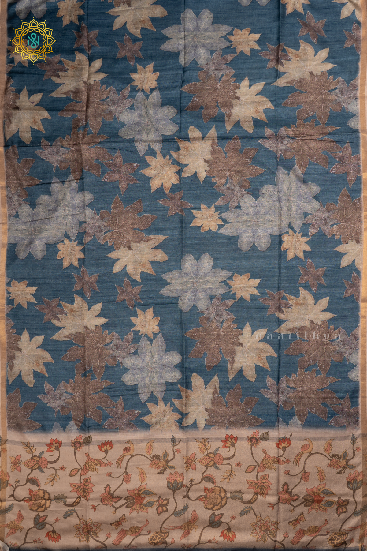 DARK BLUE  - SEMI KOTHA CREPE