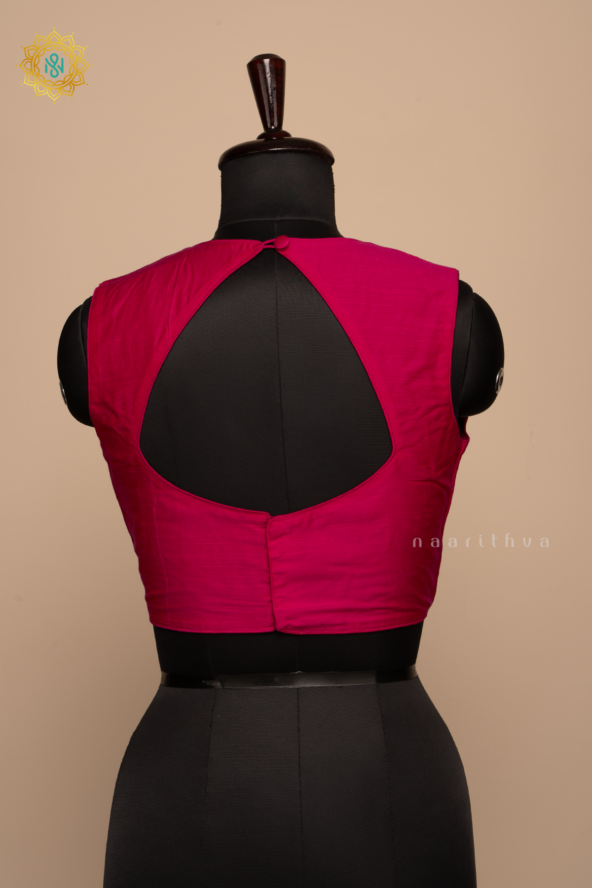 Rani Pink - Raw Silk Readymade Blouse