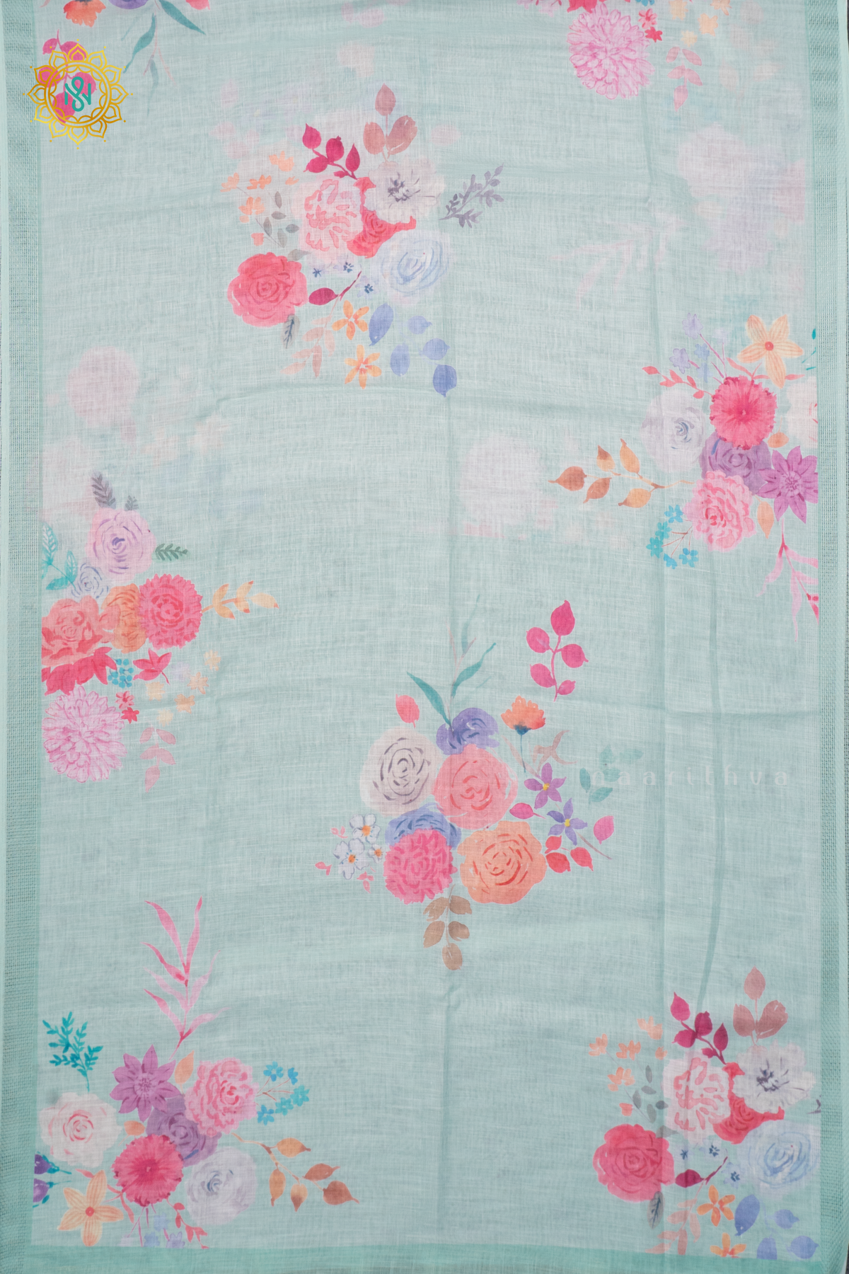 AQUA GREEN - LINEN BY COTTON