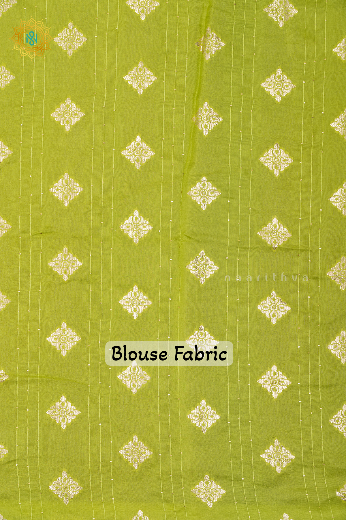 BOTTLE GREEN WITH PARROT GREEN - DOLA SILK