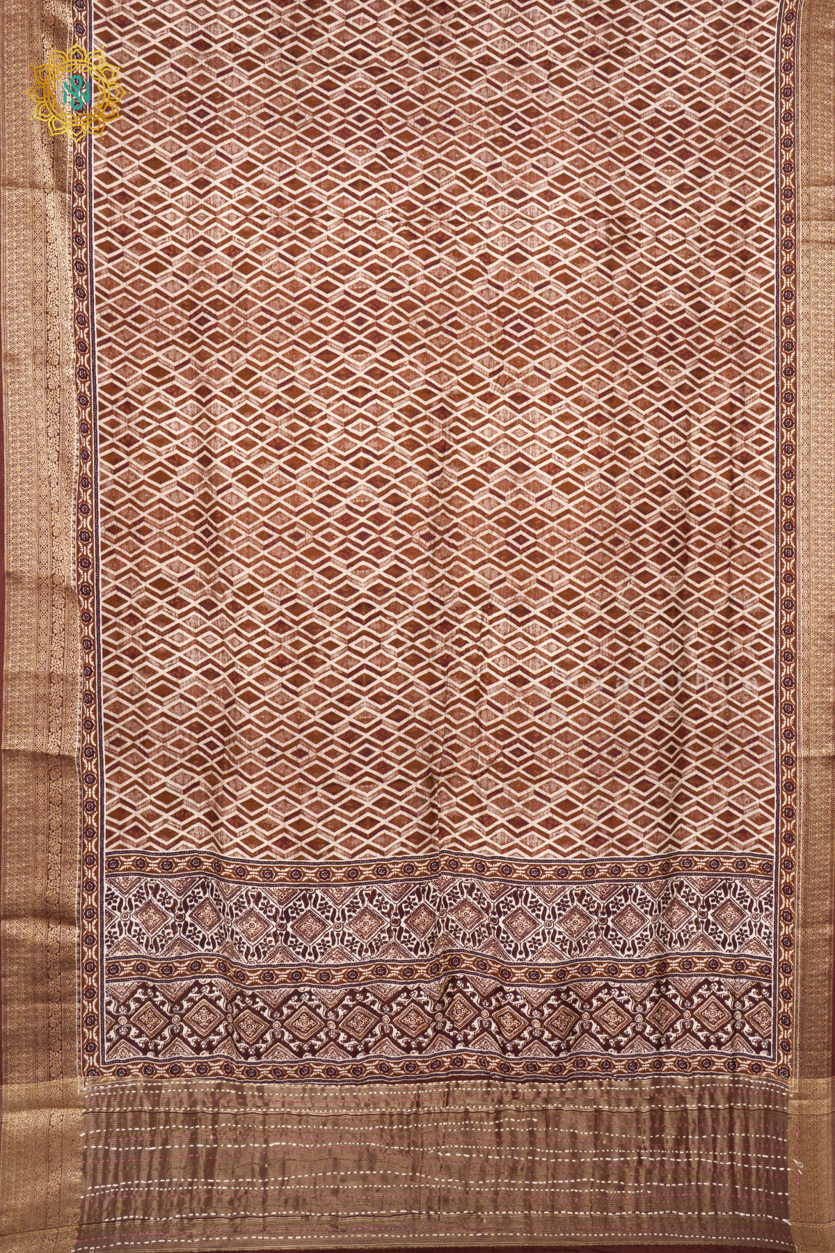 BROWN - SEMI CREPE SILK