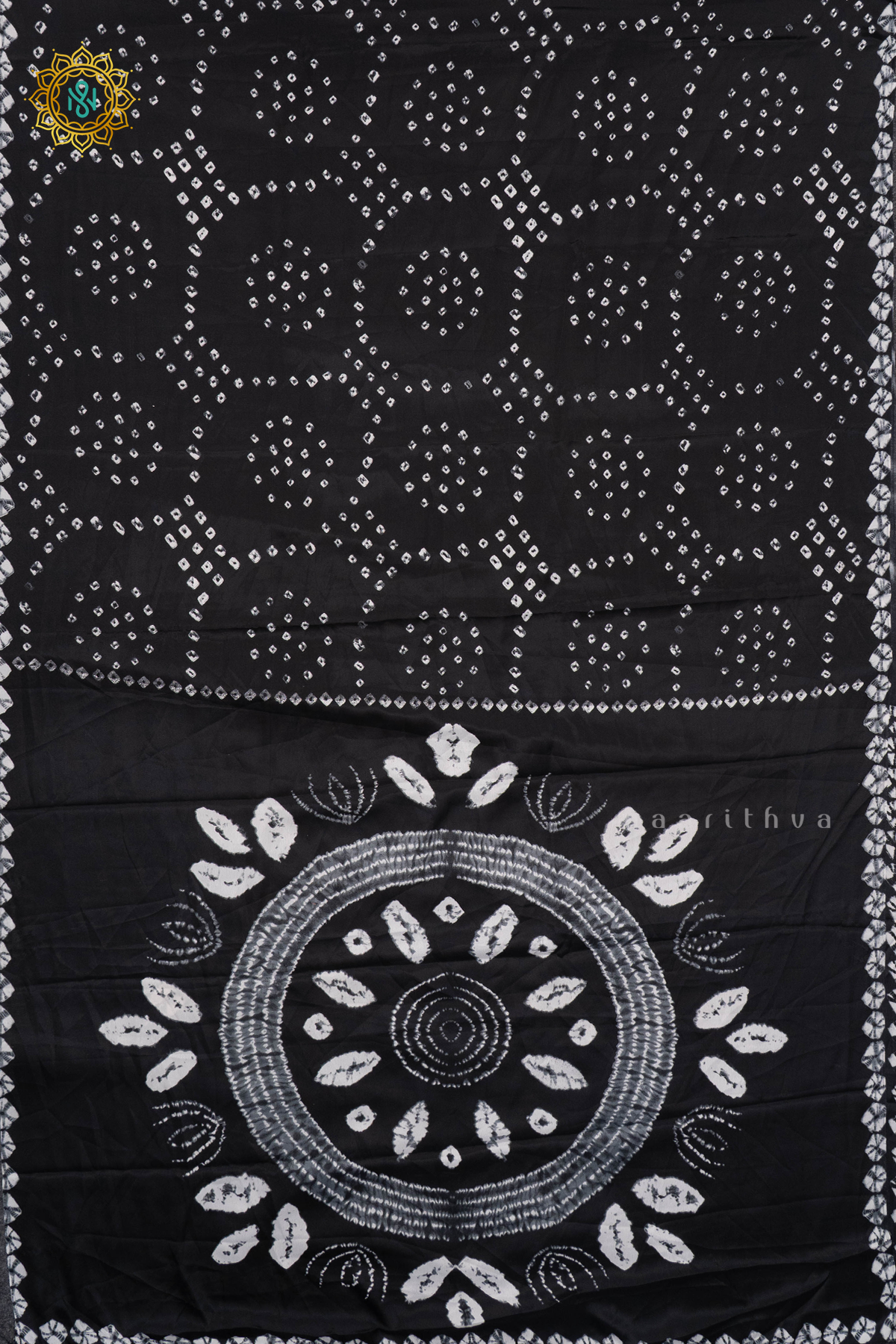 BLACK - SATIN CREPE