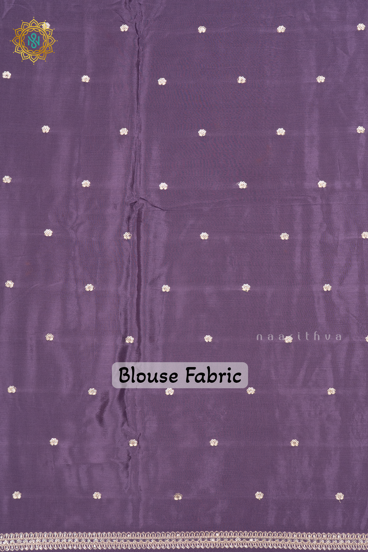 LAVENDER - CREPE PARTY WEAR SAREE WITH READYMADE BLOUSE