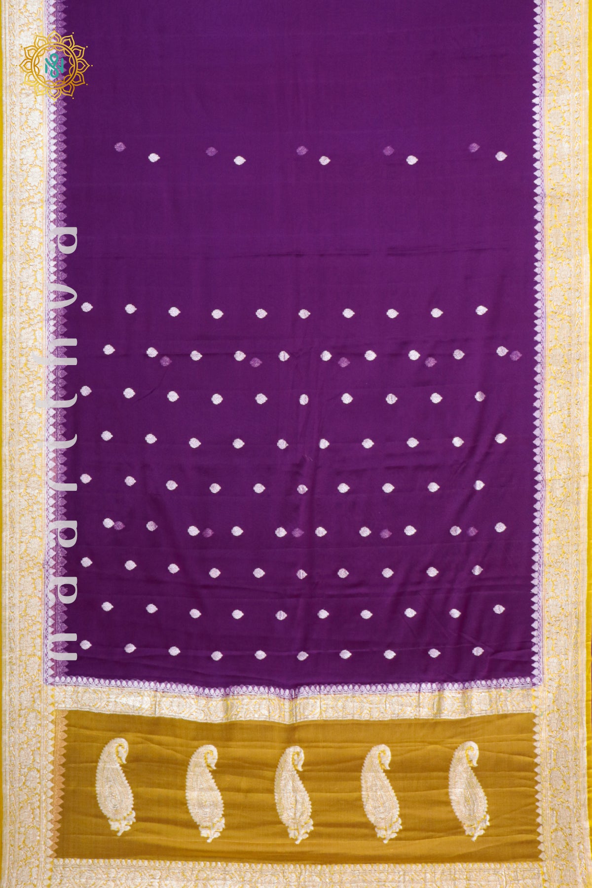 MAGENTA WITH YELLOW - PURE BANARASI CHIFFON