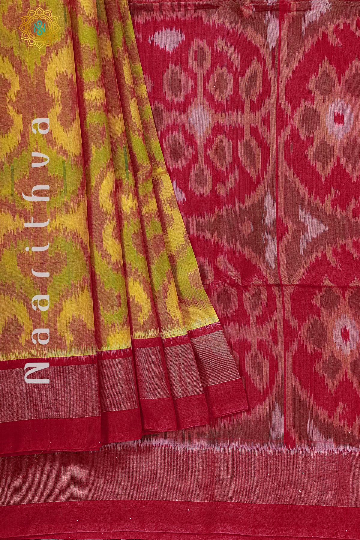 YELLOW WITH RED - IKAT SICO