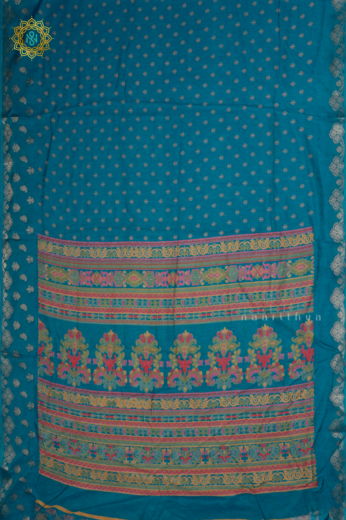 SKY BLUE - SEMI GEORGETTE SAREE