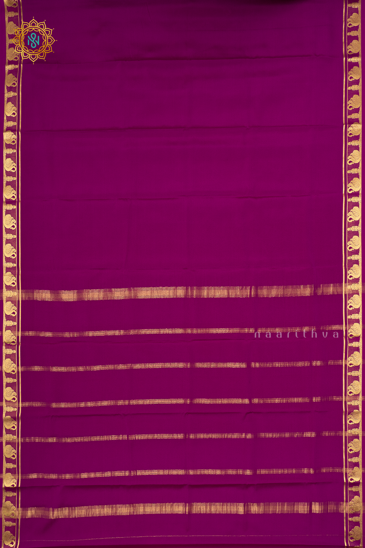 MAGENTA - PURE MYSORE CREPE SILK