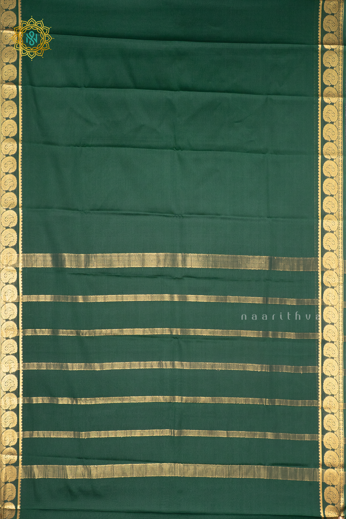 GREEN - PURE MYSORE CREPE SILK